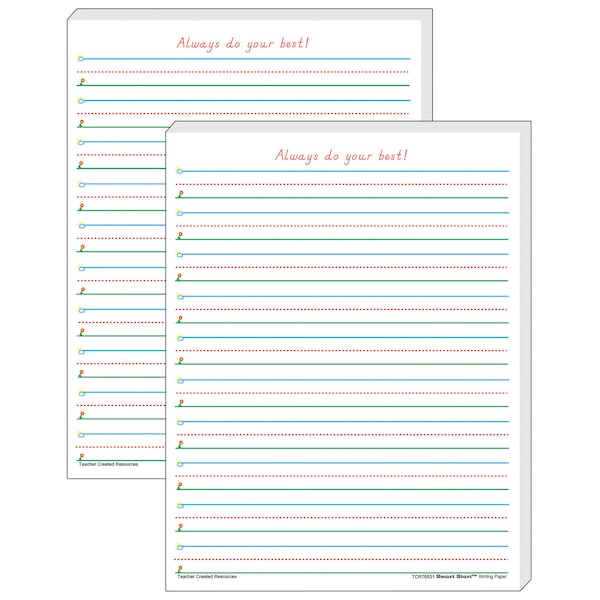 Teacher Created Resources Smart Start 1-2 Writing Paper, PK200 TCR76531 - main
